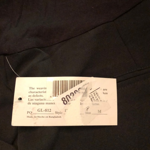 Oh! Mamma Maternity Dress Pants Size M, 8” Waistband, Stylish Dark Grey/Black - Picture 3 of 8